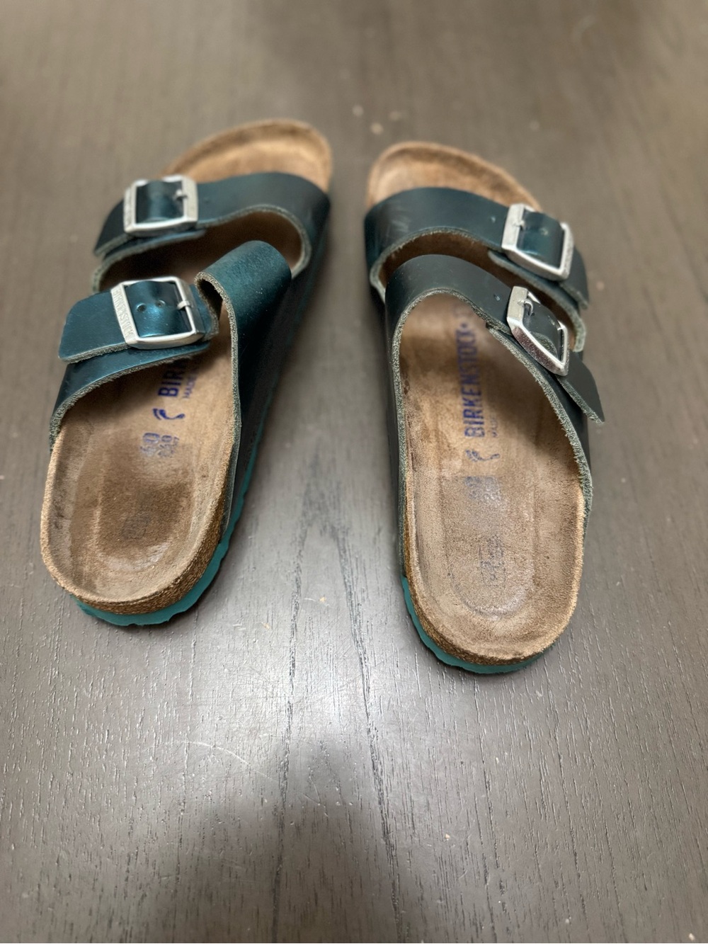 BIRKENSTOCK
WOMEN'S N ARIZONA MTLC GREEN SANDAL size eu40 usa L9 - Picture 11 of 11